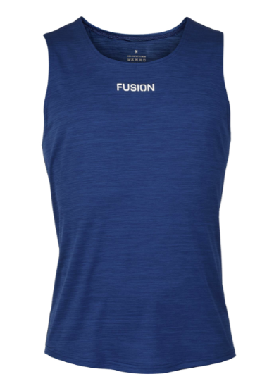 Fusion Mens C3 Singlet Blå